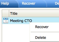 Deleted Items Recovery